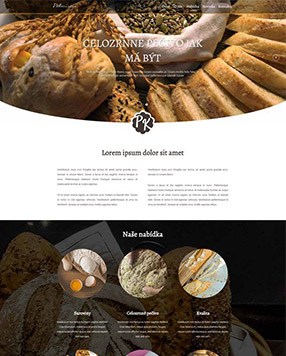 Webdesign pekařství
