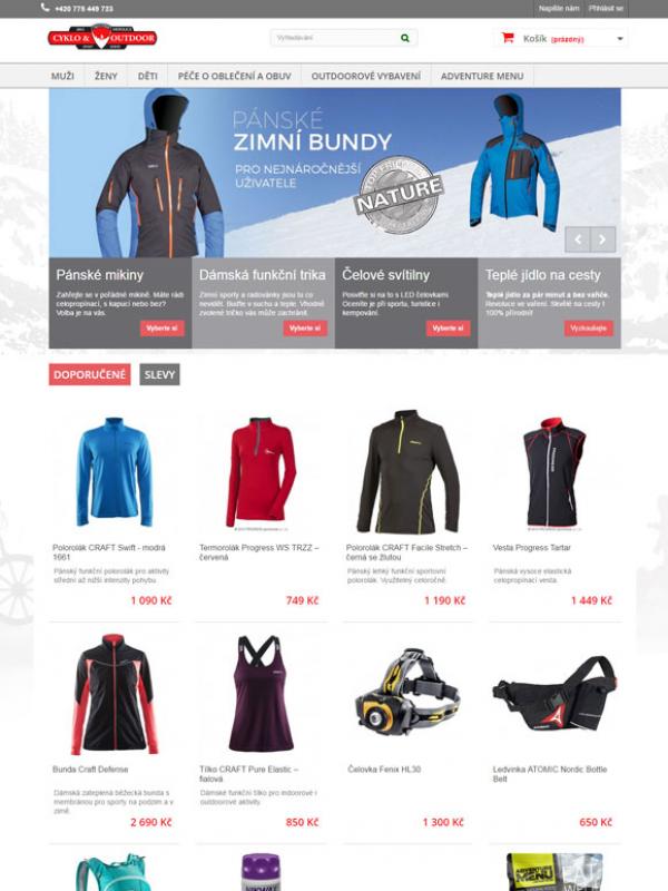 E-shop Outdoorobchod.cz